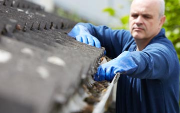 cleaning and inspecting Flood Street roofs