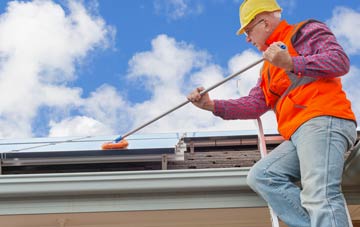 Flood Street soft wash roof cleaning